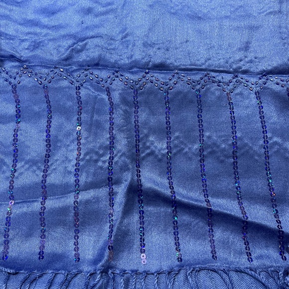 Kirks Folly Fairy Cloud Oblong Beaded Shawl with Defect 14846 - Picture 2 of 4